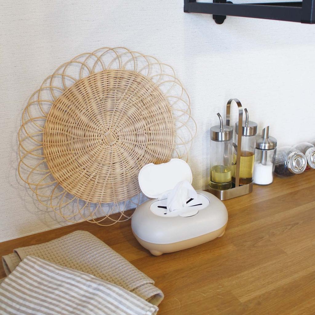 Nishiki Kasei Curious George Wet Tissue Case, One-Touch, LBE×BE-bnn, 19cm W x 13cm D x 7.5cm H, Made in Japan