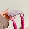Crossbody Lanyard Strap Card Holder Glitter Gradient Case For iPhone 16 15 14 Pro Max Plus 12 13 Mini 11 7 8Plus XR XS Max Cover