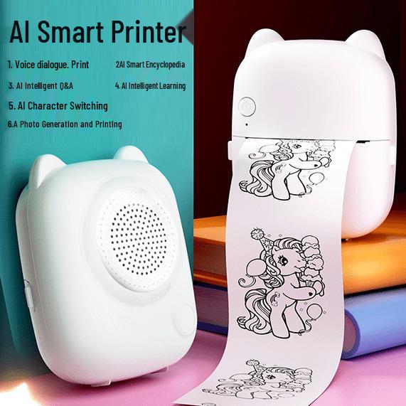 Portable Smart Voice-Activated Thermal Printer for Kids - Q15 Mini