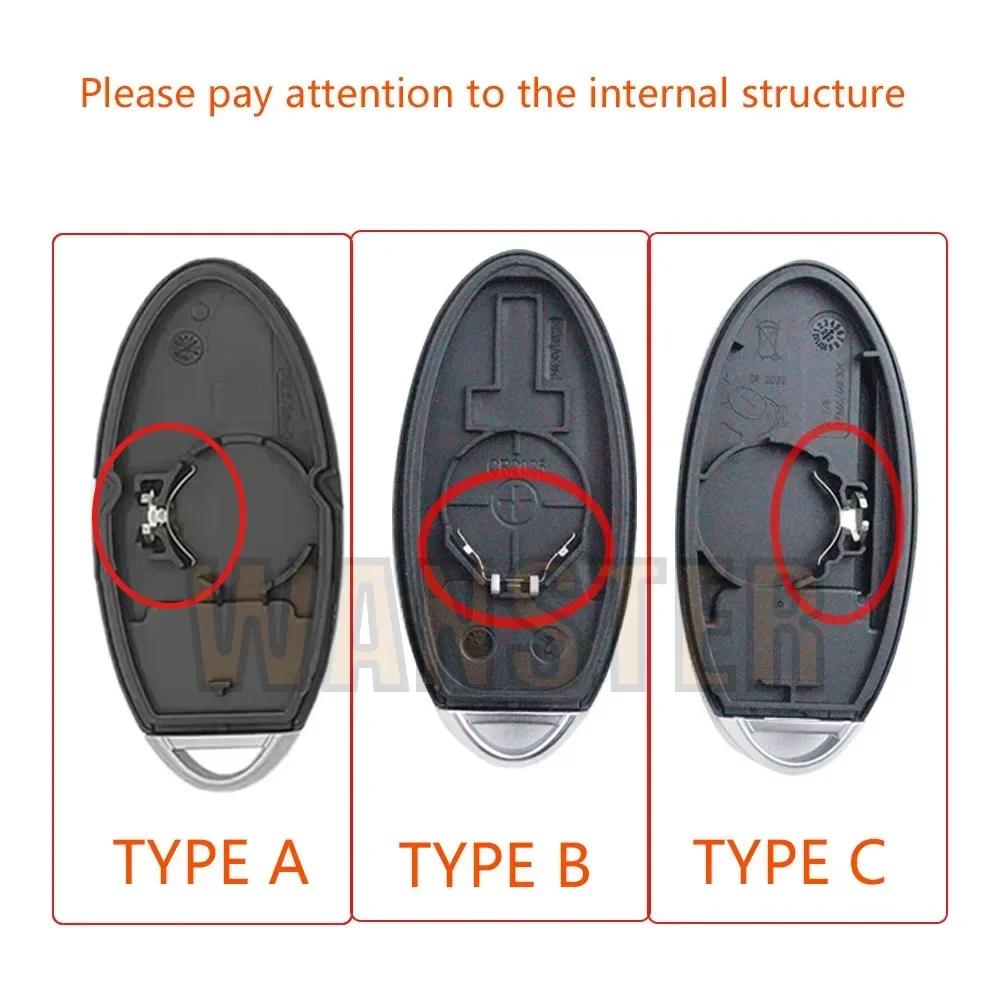 For Nissan Rogue Teana Sentra Versa Altima Maxima Sunny 2012 2011 2010 2009 2008 2007 2-4 Bottons Car Key Fob Case Shell Housing