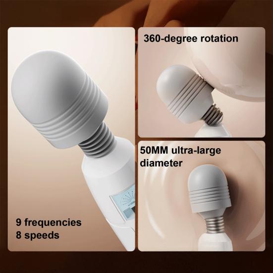 Vibrator Sex Toy for Adults G Spot Vibrator Wand with Led Display Personal Vibrating Massager with 8 Vibration Modes