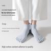 Spring/Summer Anti-Pilling Ultra-Thin Five-Toe Socks, Unisex, Short Tube, Pure Combed Cotton, Mesh Design
