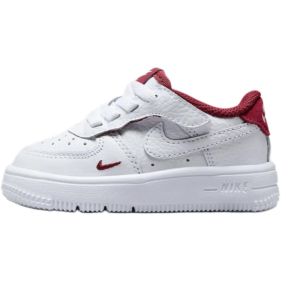 Nike Force 1 Low LV8 EasyOn TD White Team Red Baby Sneakers HF5511-100