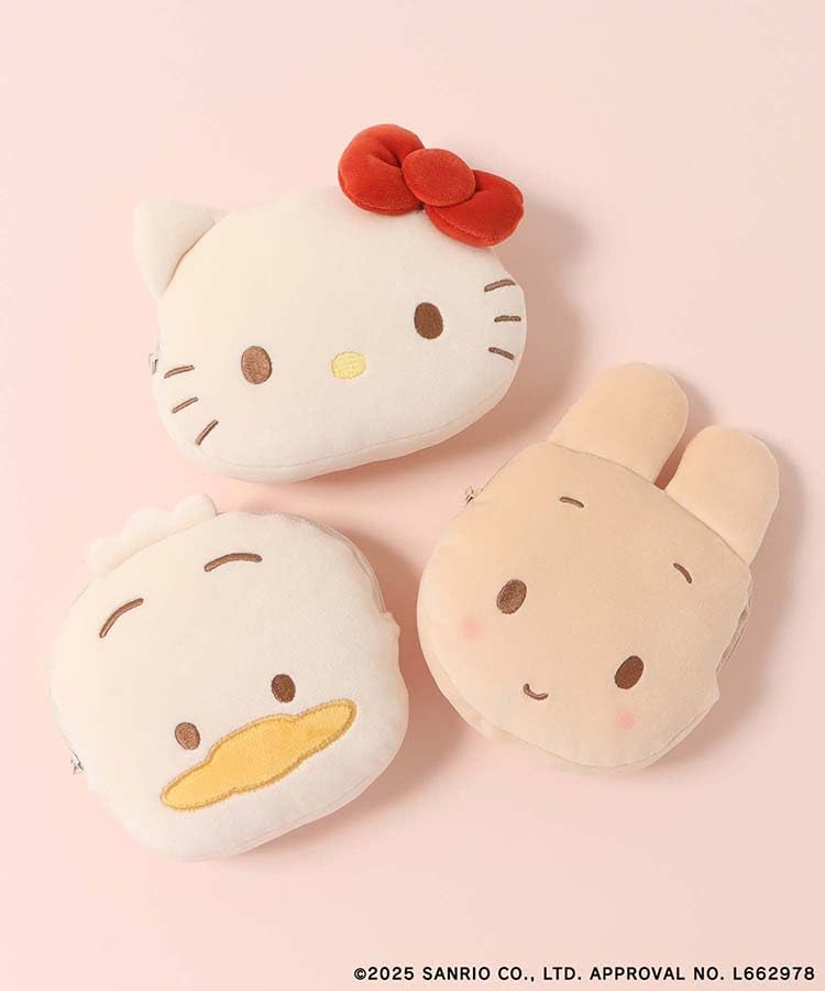 Bleu Bleuet X Sanrio Characters Mochimochi Pouch (Marron Cream)