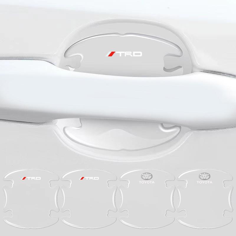 Car Body Anti-Collision Protection Strip Auto Door Handle Bowl Anti-Scratch Sticker for Toyota TRD GR Camry Corolla Crown Auris C-HR