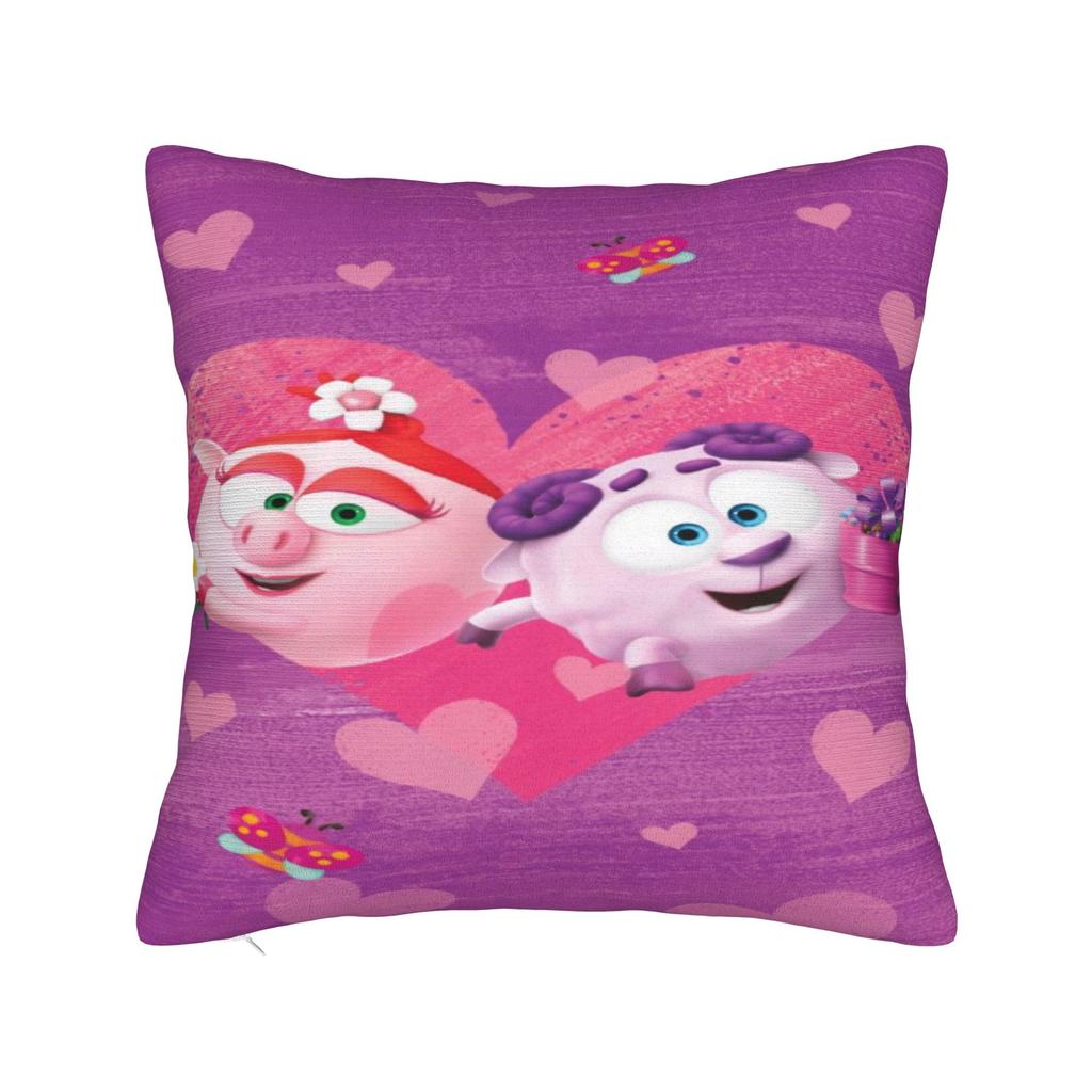 KikoRiki Animation Cartoon Pillowcase Merch Printed Cushion Cover Throw Pillow Cover Home Decor Square Multiple Sizes