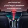 Automatic Car Aroma Diffuser with Aluminum Alloy, Seven-Color Ambient Light, and Starry Sky Ceiling Effect