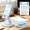 Portable Metal Desktop Tablet & Phone Stand - Rotatable, Foldable for Live Broadcast & Binge-Watching