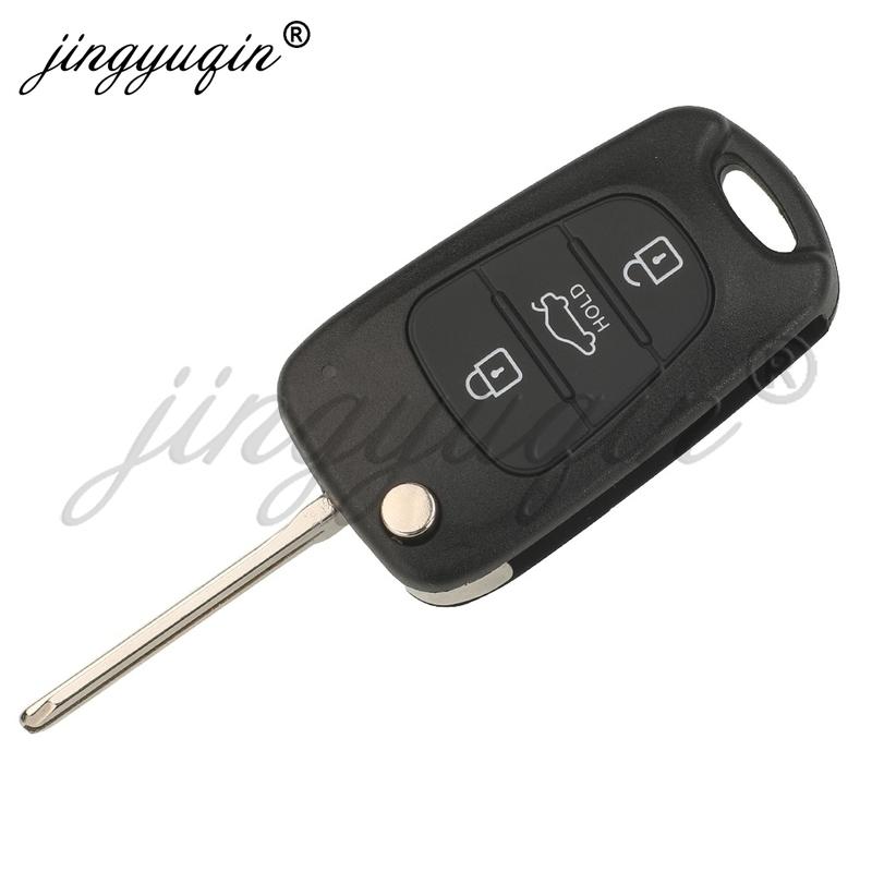 jingyuqin Flip HYN14 Remote Car Key Fob for i10 Avante 2010 2011 2012 2013 2014 2015 433Mhz FSK ID46 Chip 95430-0X010 HM-T030
