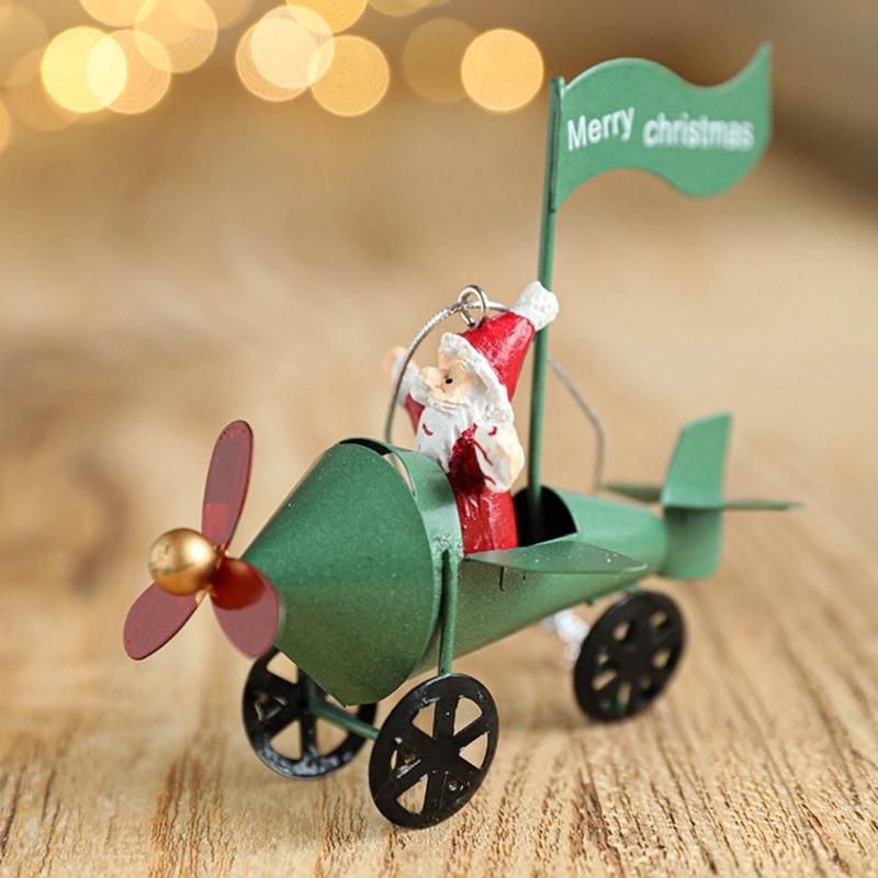 Miniature Christmas Hanging Ornament Miniature Christmas Hanging Ornament Delicate Iron Resin Holiday Tree Adornment