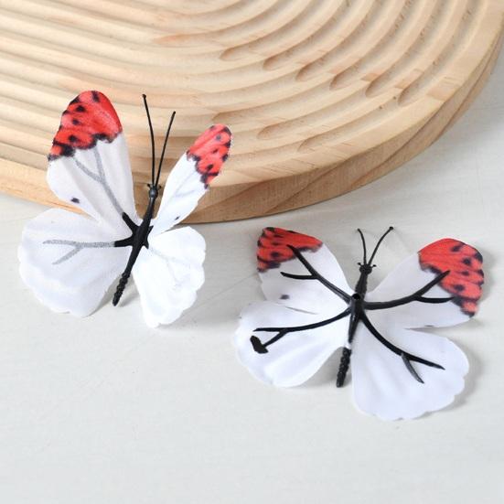 4 Pcs 3D Butterfly Wall Stickers Colorful Butterflies Wall Decal Removable Wall Art Murals for DIY Crafts Home Office Party Bedroom Decoration