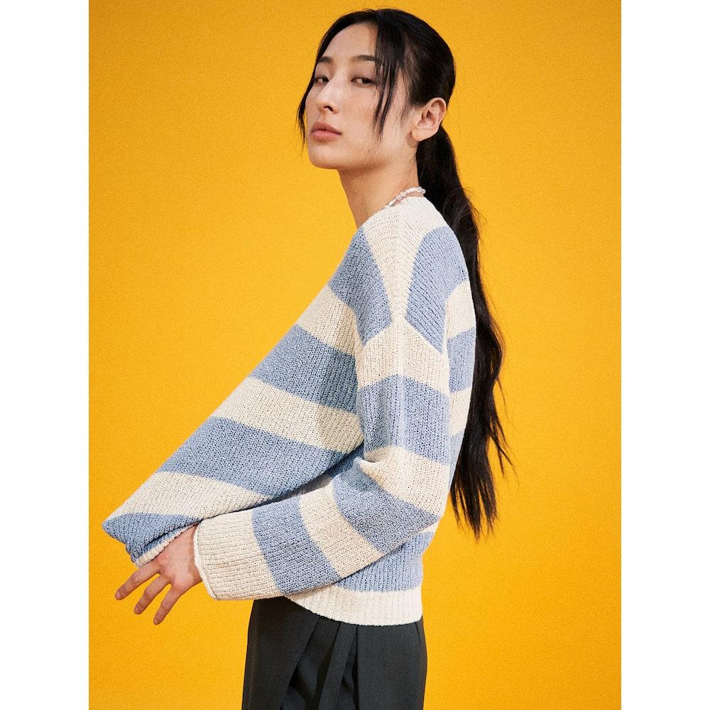 8Seconds Colorblock Round Neck Pullover Sky Blue Sky Blue/S