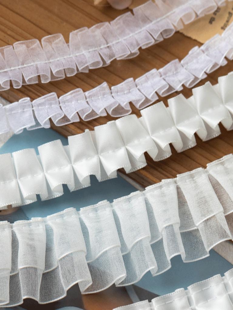 2 Meter Weiß Hochzeitskleider Spitze Für DIY Nähen Bänder Besatz Handarbeit Nähzubehör Bekleidung Dekor Handgefertigtes Material