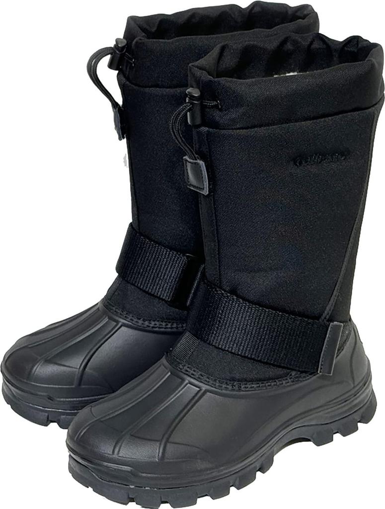 Albertle Snow Unisex EVA Boots with Fully Waterproof Soles and Fully Lined Black Boots, Boa, AL-WP2200,