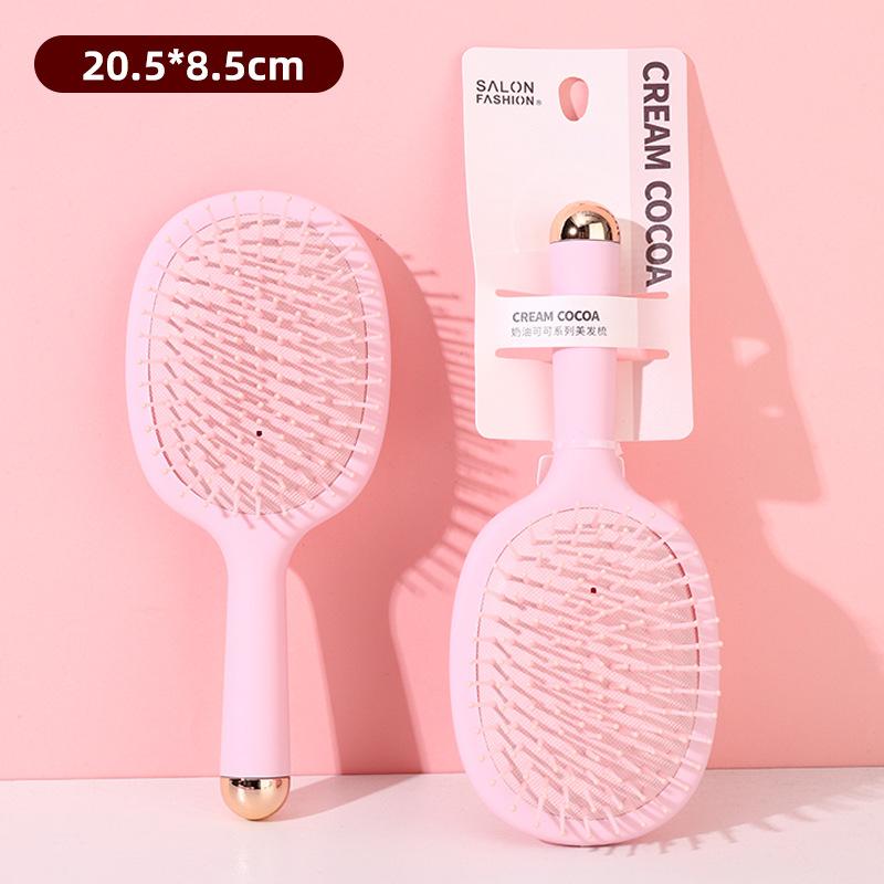 

Pink series air cushion comb female self-use long hair airbag massage comb anti-static dry and wet dual-purpose hollow comb fluffy comb