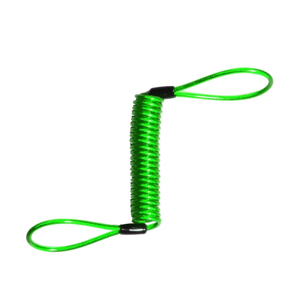 Spring Rope Wheel Vehicle Lock Reminder Cable Lanyard Coil Alarm Wire Security for Bicycle Motorbike