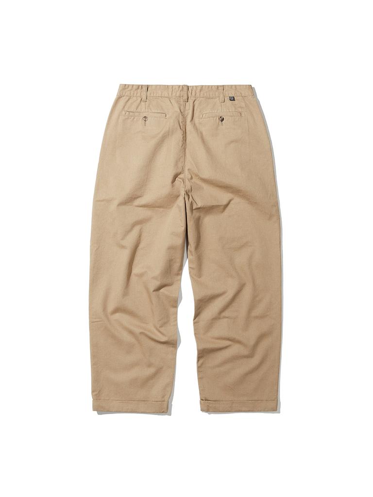 SOUNDSLIFE Easy Two Tuck Chino Pants Beige