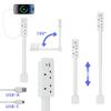 Power outlet extender Accesses hard to reach outlets Features USB A USB C and 2 AC outlets Extends approximately 19.49 28.15 inches 180° rotatable