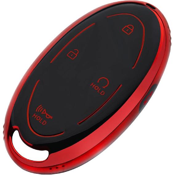 Key Fob Cover Compatible with Smart Key красный