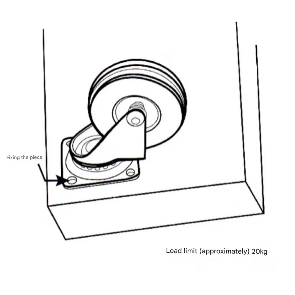 Premium Caster Wheels (2 Pcs)
