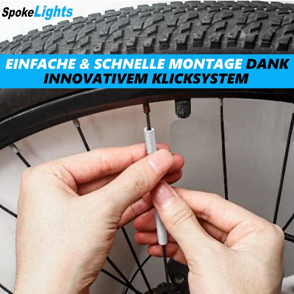 SpokeLights Bicycle Spoke Reflectors Spotlights Light Cat's Eye Rods 36Set