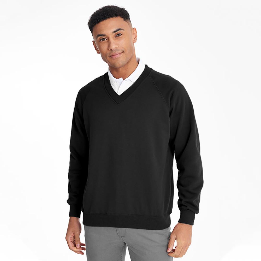 Maddins Colorsure Herren-Sweatshirt mit V-Ausschnitt