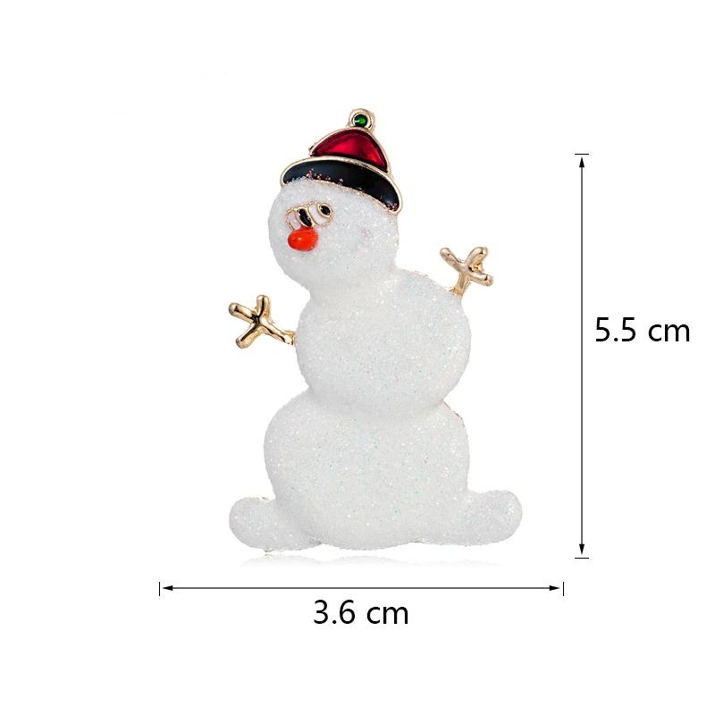 New Enamel Christmas Brooches Christmas Tree Snowman Santa Hats Reindeer Snowflake Metal Pins Xmas Decorative Jewelry