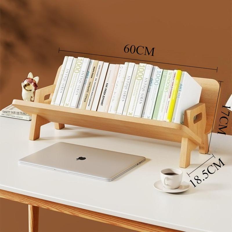 Wooden Book Shelf Nordic Large Capacity Children's Bookshelf Simple Aesthetic Storage Shelf Home Table Organizer Furniture