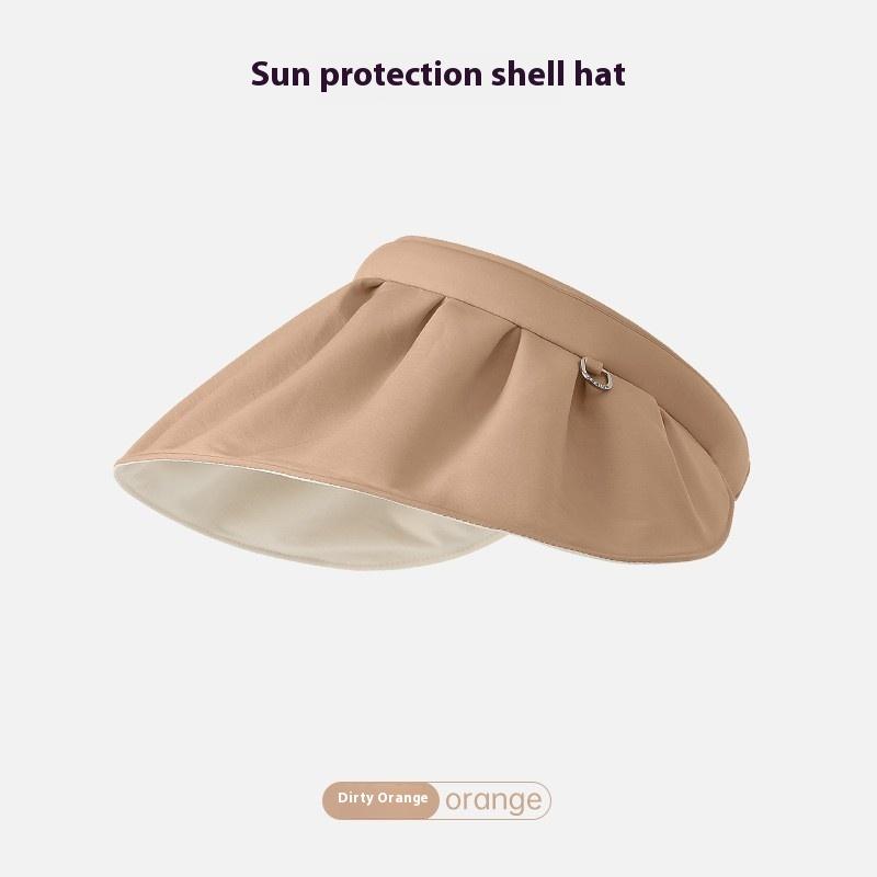 

Летняя шляпа от солнца для женщин с ракушками, шляпа для защиты от УФ-лучей для женщин, с широкими полями One Size