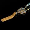 Mittelalterlich Vintage Kupferlegierung Hohes Gefühl Designer Blau Kleines Tier Frosch Voll Diamant Quaste Halskette Weiblich