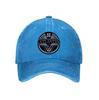 Distressed Retro Rock Music Unisex Baseball Cap with Embroidered Patch
