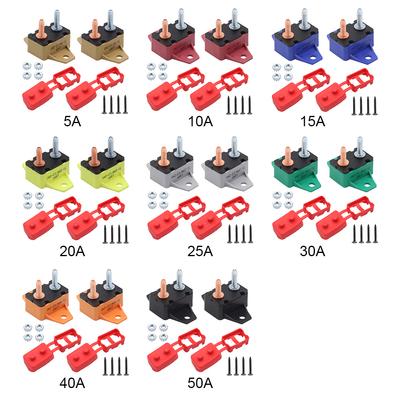 DC 12V - 24V Circuit Breaker Electrical Circuit Breaker Mini Circuit Breaker Automatic Reset Circuit Breaker for Cars Boats