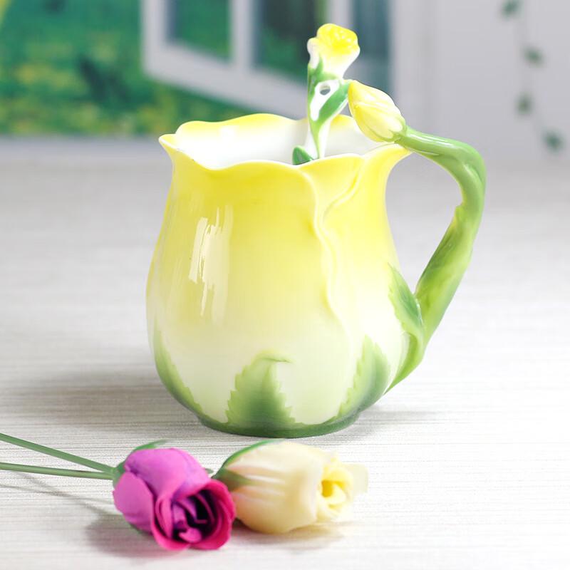 

Shangqi Creative Rose Ceramic Mug