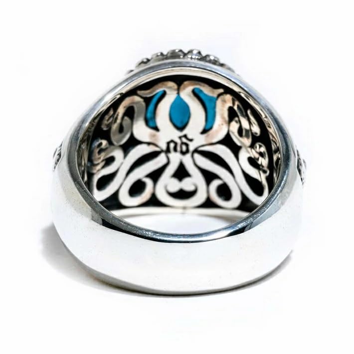 London Blue Topaz Good Vibrations [goodvibrations] Ring, Silver, Men's, (17)