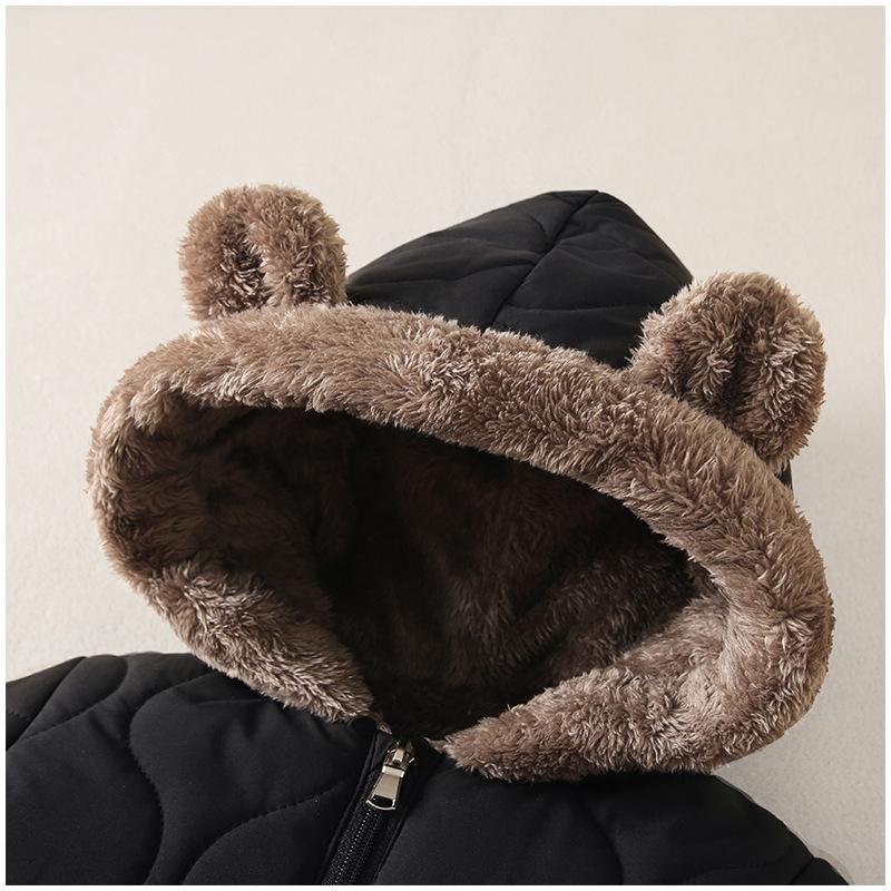 Born Baby Girl Clothes Winter Snowsuit Plus Velvet Clothing Boys Jumpsuit 0-3 Years Romper Boy Overalls Toddler Coat
