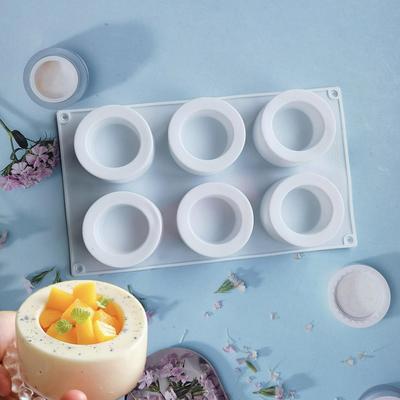 6-Link Concave Cup Cake Mold Silicone Mini Molds For Baking Cookie Chocolate DIY Soap Muffin Mold Tools