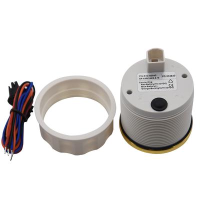 Voltímetro de 52mm, medidor de voltios para barcos marinos, indicador de voltios de voltaje impermeable con retroiluminación de 7 colores, calibre de 8-16V de 2 pulgadas para automóvil