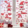 Valentine's Day Love Window Sticker Cartoon Dwarf Pvc Self-adhesive Marriage Wedding Wall Sticker Atmosphere Decoration Decals