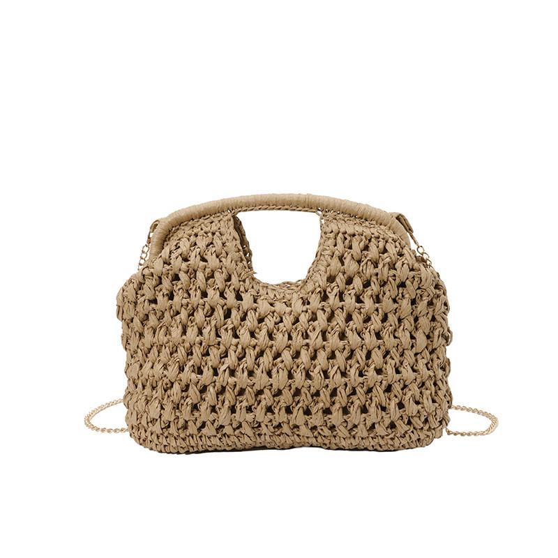 Handcrafted Woven Shoulder Bag For Women Summer Casual Travel With Inner Pouch