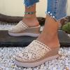 Fashion Women Platform Sandals Comfortable Hollow Flats Casual Shoes for Women Outdoor Breathable Mesh Wedge Sandals Zapatos De Mujer