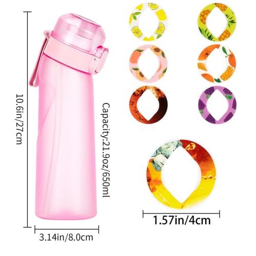 Flavor-Changing Water Bottle, Flavored Water Bottle [2025 New Model], 650ml Fruit-Fragranced Water Bottle, BPA-Free Sports Air Water Bottle, Fitness Y