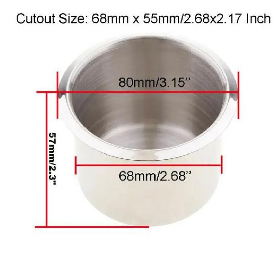Stainless Steel Cup Drinking Holder Portable Durable Cup Organizer for Marine Boat Car Truck Camper Storage Car Accessories