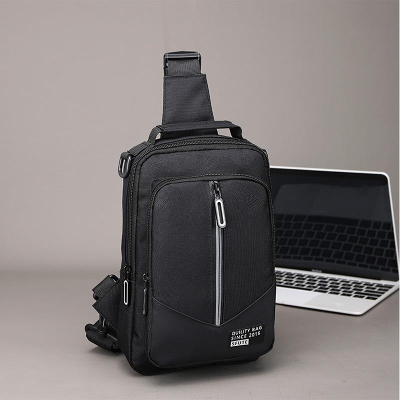 Breast bag men's new fashion casual Oxford cloth messenger bag outdoor multi-purpose shoulder messenger bag