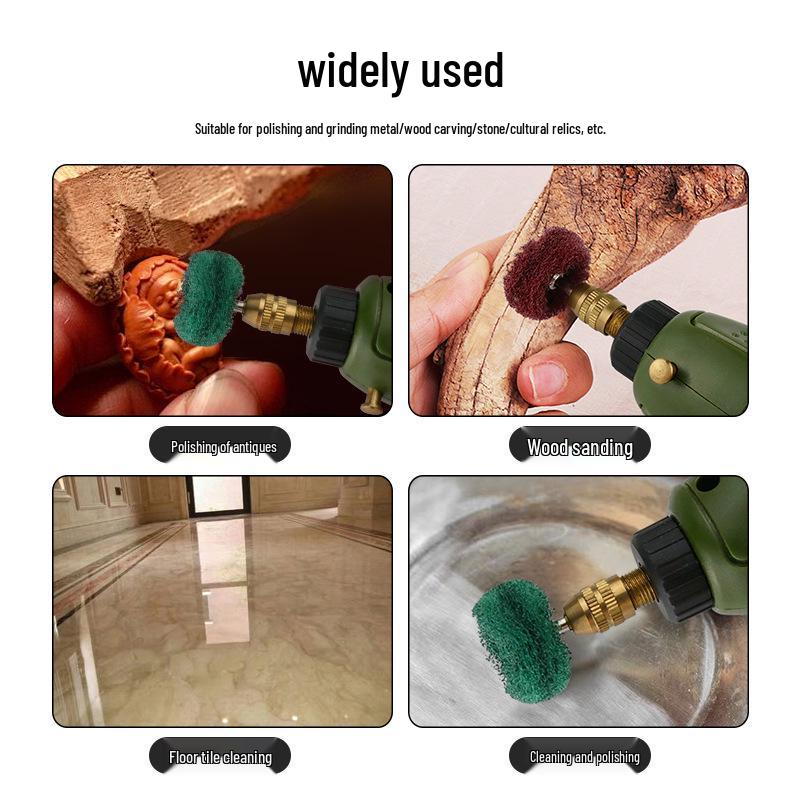 12/40 Count Fiber Wheel Amber Honey Wax Metal Cleaning & Polishing Kit with Handle Brush & Sponge Cloth