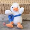 14cm Duck Plush Pendant Lovely Duck Doll Wear Glasses Removable Crossbody Bag Decorative Plushies Stuffed Animal Keyring Handbag Ornament Girl Gift