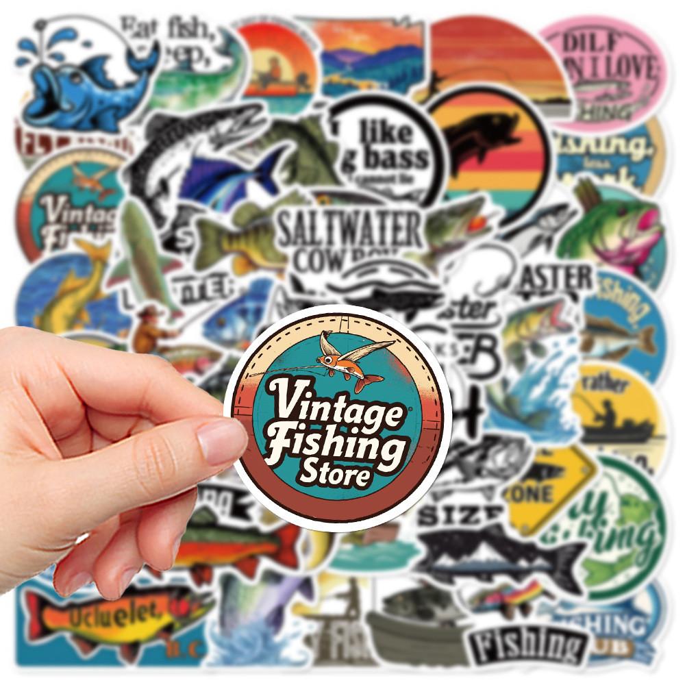 50PCS Outdoor Travel Fishing Diving Graffiti Stickers - Unique Decor for Luggage, Bikes & Skateboards AnimeWorlds Store