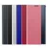 For Samsung Galaxy S21 FE Plain Texture Cloth Attraction Flip Holder Leather Phone Case