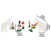 Soccer Cake Toppers Decorations Fittings Mini Players Goal Gate DIY Game Pieces for Kids Boys Football Theme