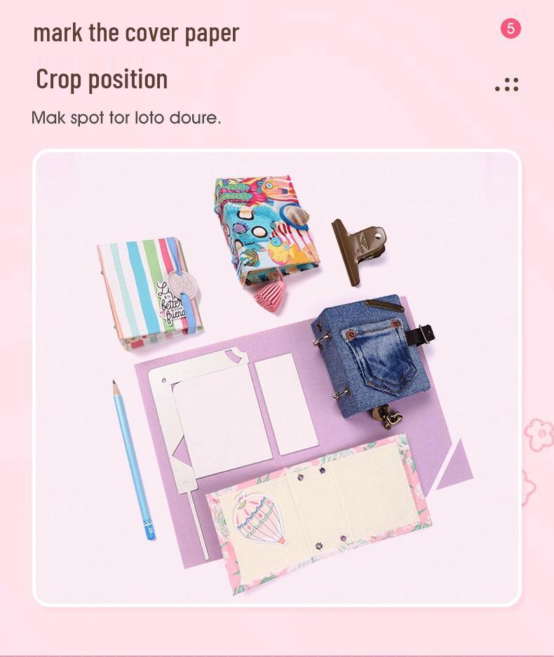 Multifunctional Metal Book Positioning Ruler for DIY Album Covers