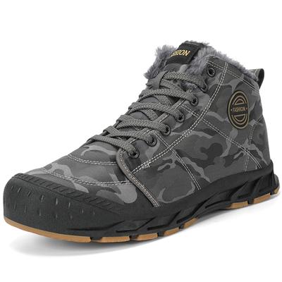 Winter Ankle Boots Men High Top Casual Sneakers Punk Comfortable Snow Shoes Men Warm Outdoor Walking Shoes Boots British Style